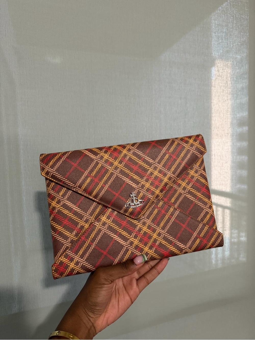 Vivienne Westwood Plaid Tartan Clutch